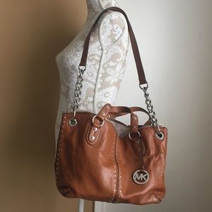 Michael Kors Tan Astor Satchel